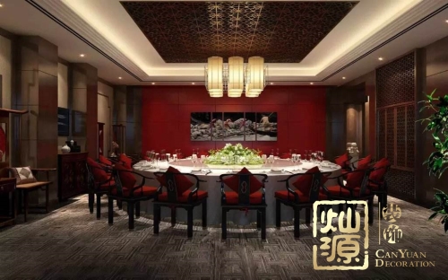 中國風，老牌南寧裝修設計公司展示中式風格辦公室裝修