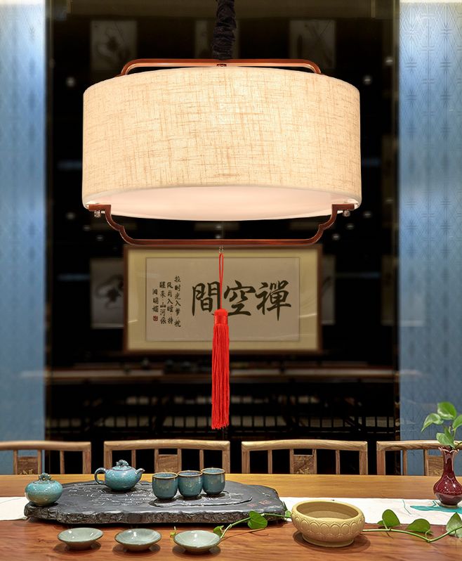 中式的辦公室裝修中，這燈飾裝修真的太好看了