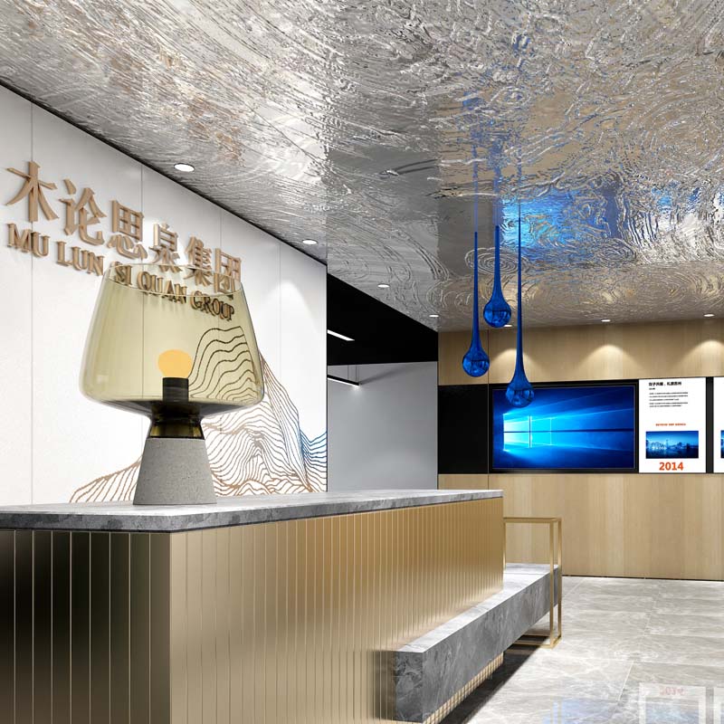 “水生萬物生，定制造型+專屬墻體文化設計”——木倫思集團南寧辦公室設計裝修案例-燦源裝飾